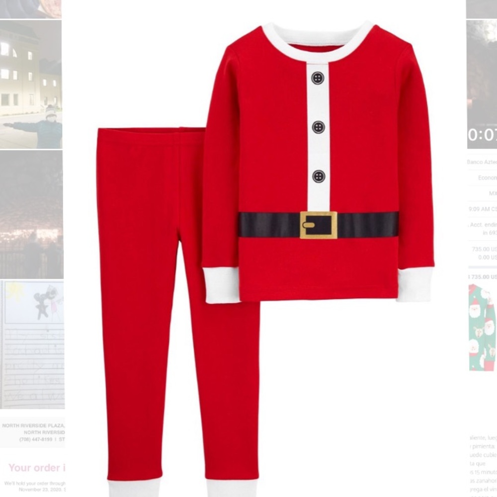 Carter’s 👶🏻🎄❤️ Baby Xmas Pajamas 12 Months. NWT